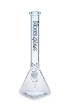 Hoss Glass | Pyramid Bong with Beaker Base | 18" -White