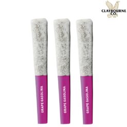 Claybourne | Flyers Frosted Grape Gasolina Resin Infused Pre-Rolls | 3x0.5g