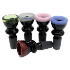 The We Store Glass | Duo Tone Coloured Lip Glass Bowl | 14mm | Assorted Colours PROMO