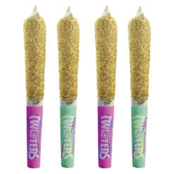 Rizzlers | Twisters - Tropicoco & Watermelon Razzler Distillate Infused Pre-Rolls | 4x0.5g