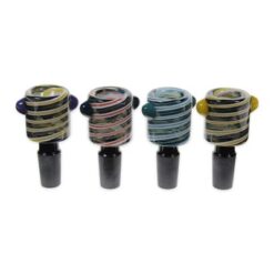 We Store Glass | Swirl Cyclone Bowl | 14mm | Assorted Colours PROMO