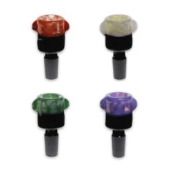 We Store Glass | Half-Half Glass Bowl | 14mm | assorted Colours PROMO