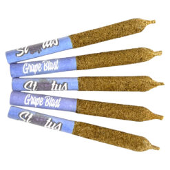 Status | Grape Blast Liquid Diamond Kief Coated Infused Pre-Rolls | 5x0.25g