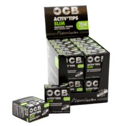 OCB | Active-Slim Charcoal Tips | 10 Pack