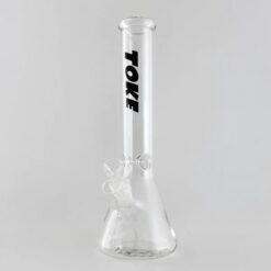 O TOKE | Clear Glass Beaker Bong | 12"
